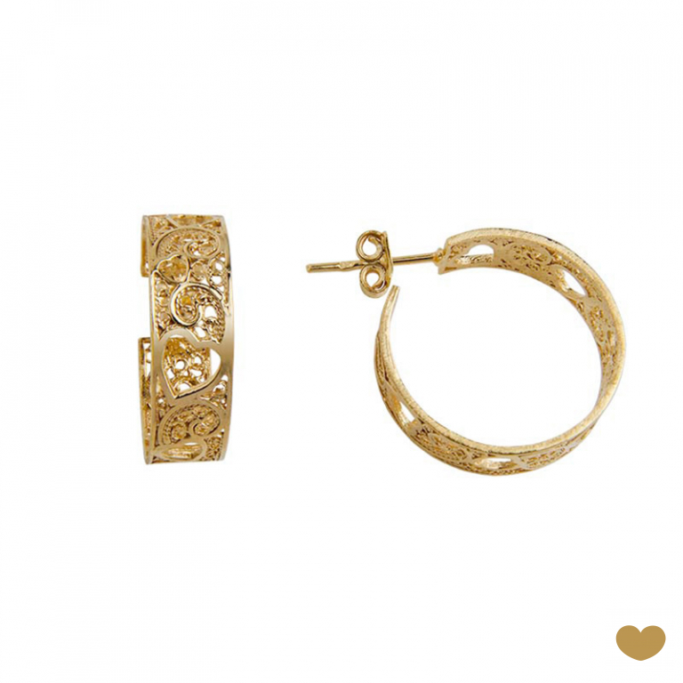 Argolas Filigrana Passion Gold 19k