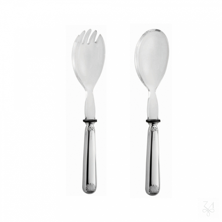 Two Pieces Salad Set w/ Plex - Mod. Conchiglia