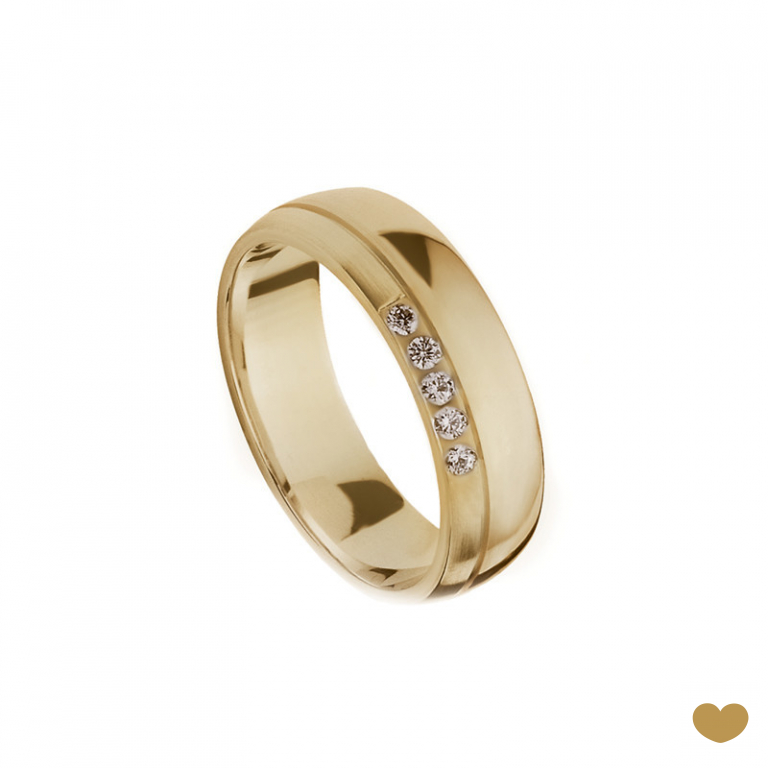 Aliança Passion Gold 9k - 6.3 mm