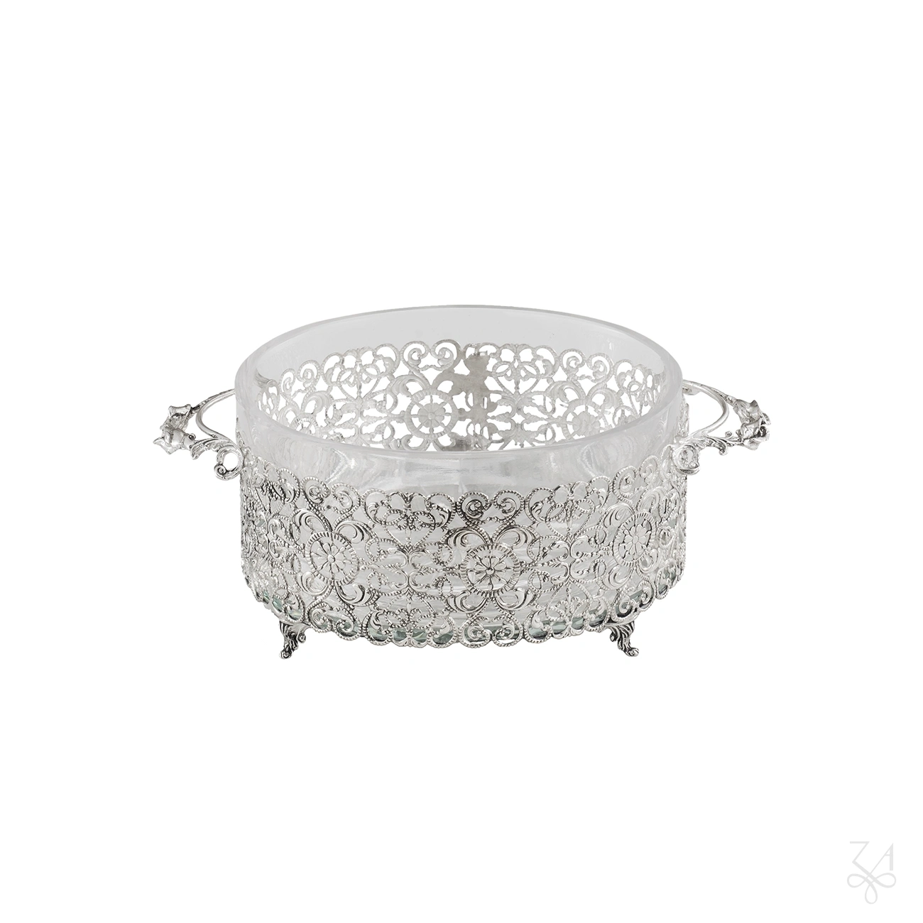 Oval Salt Holder with Handles 2