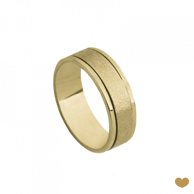 Aliança Passion Gold 9k - 6 mm