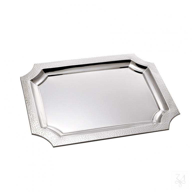 Rectangular Tray 40x30 - Round Corner - Hammered Border