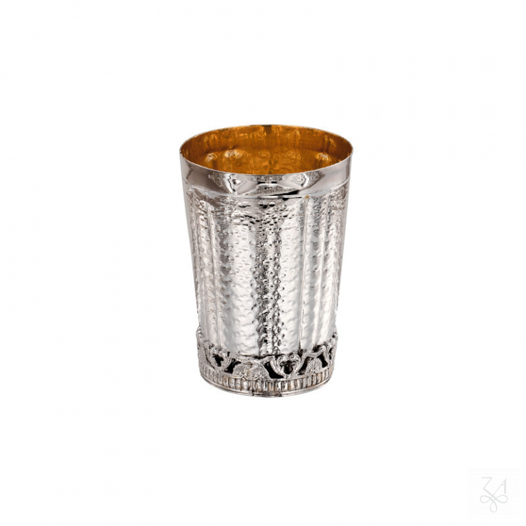 Kiddush Cup Hammered H.- 10cm - Mod. Fusione