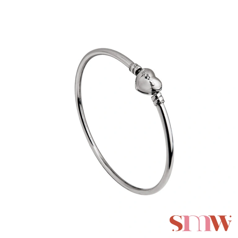 Pulseira Bangle Fecho Coração SMW