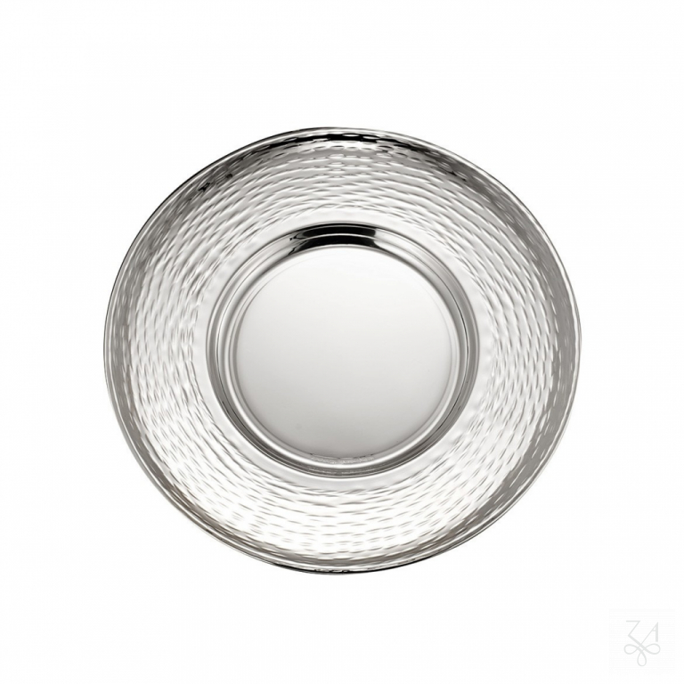 Kiddush Plate Hammered D.-15,5cm