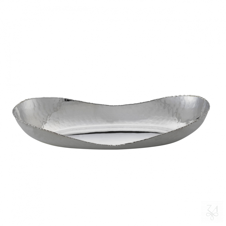 Oval Hammered Basket - 28x15cm