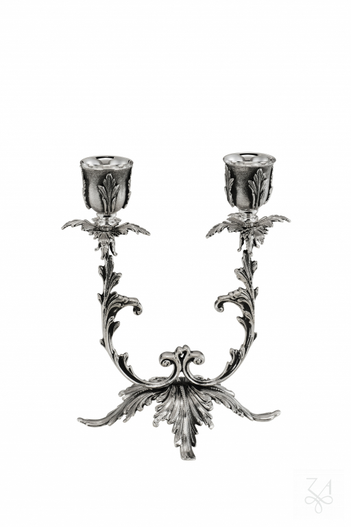 Candelabra, 2 Lights - Mod. Acanthus Leaf