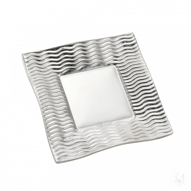 Kiddush Plate - Mod. Striped