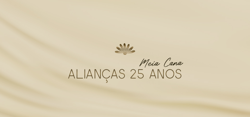 Alianças 25 Anos Tradicionais