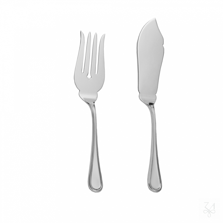 Two Pieces Serving Fish Set - Mod. Inglese