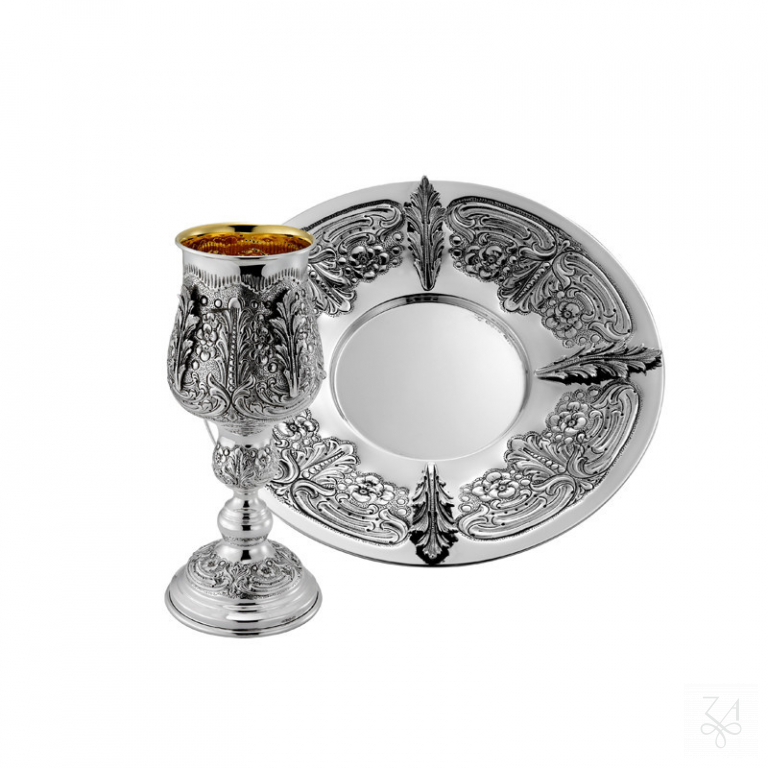 Elijah Cup and Plate Set Acanthus Leaves - Mod. Signature