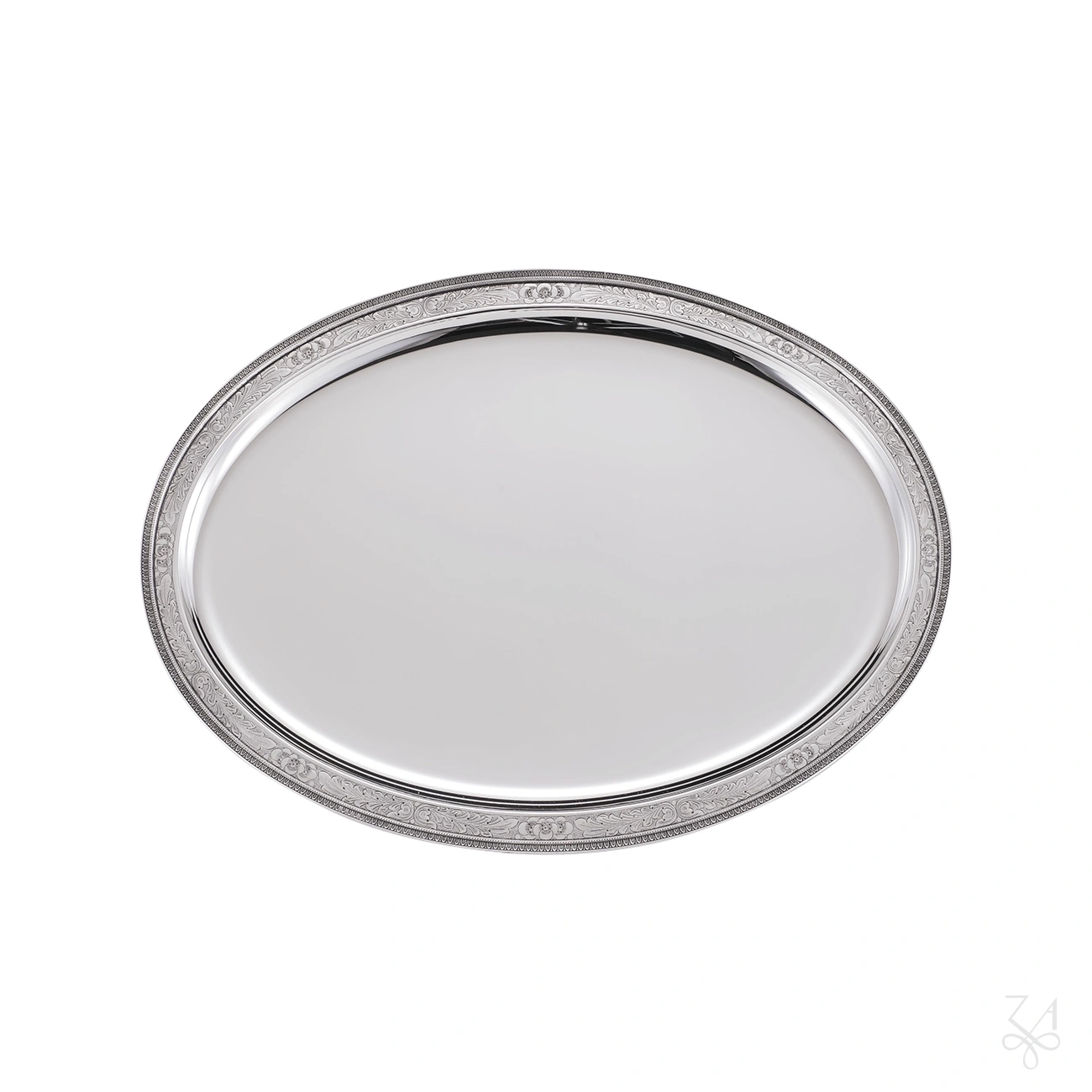 Oval Tray Impero Border 45x34cm - Mod. Poppy
