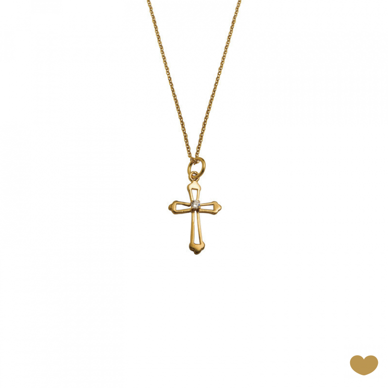 Colar Passion Gold 19.2k - Cruz