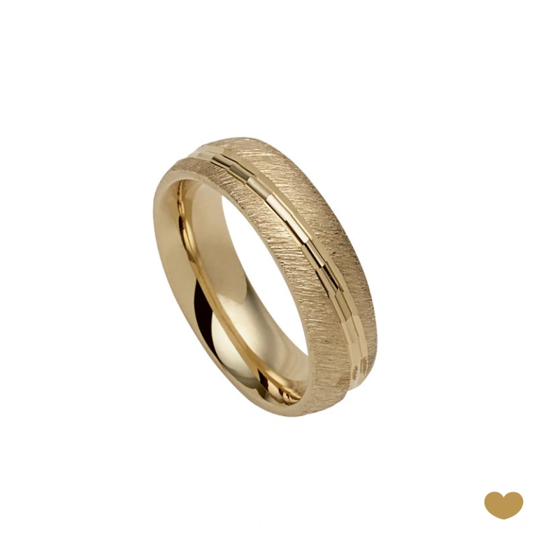 Aliança Passion Gold 9k - 6 mm