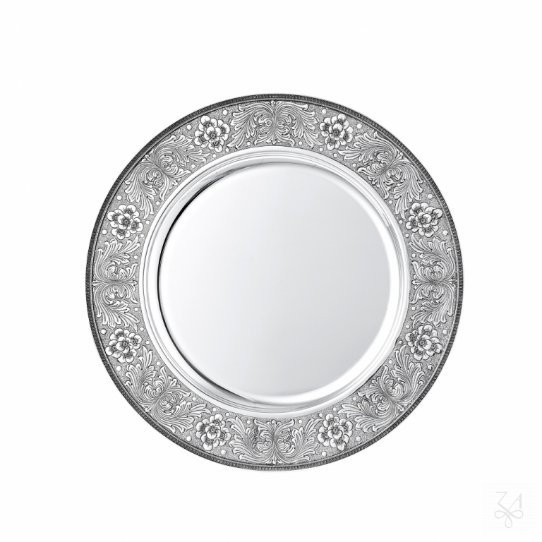 Round Plate, Border Impero - D.-40cm - Mod. Poppy