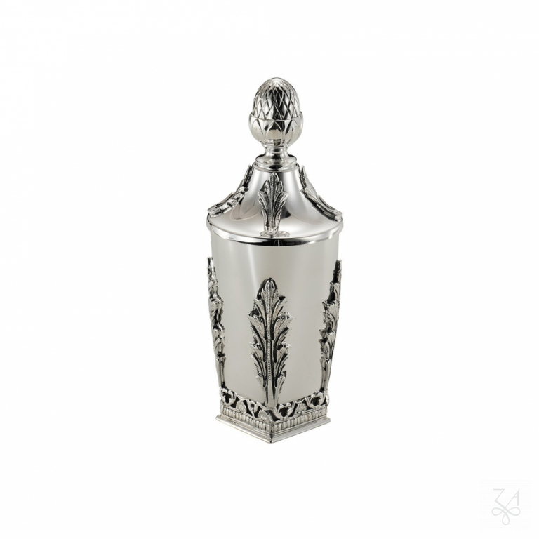 Kiddush Cup w/ Lid - H.-18cm - Mod. Acanthus Leaves