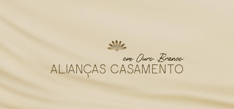 Alianças de Casamento Ouro Branco