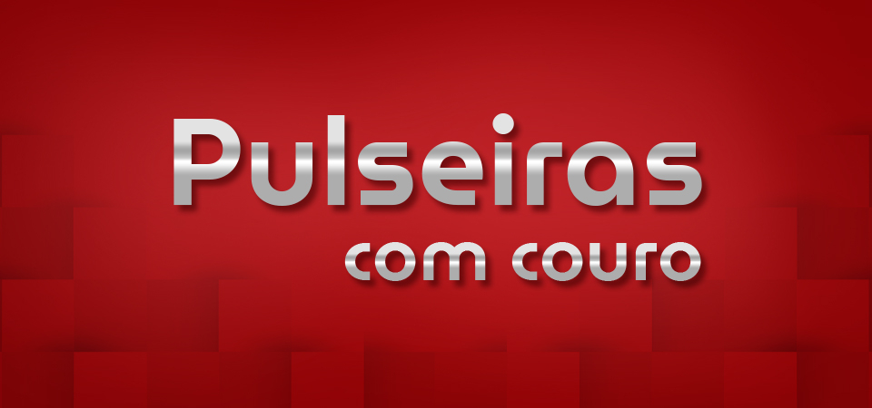 Pulseiras com couro