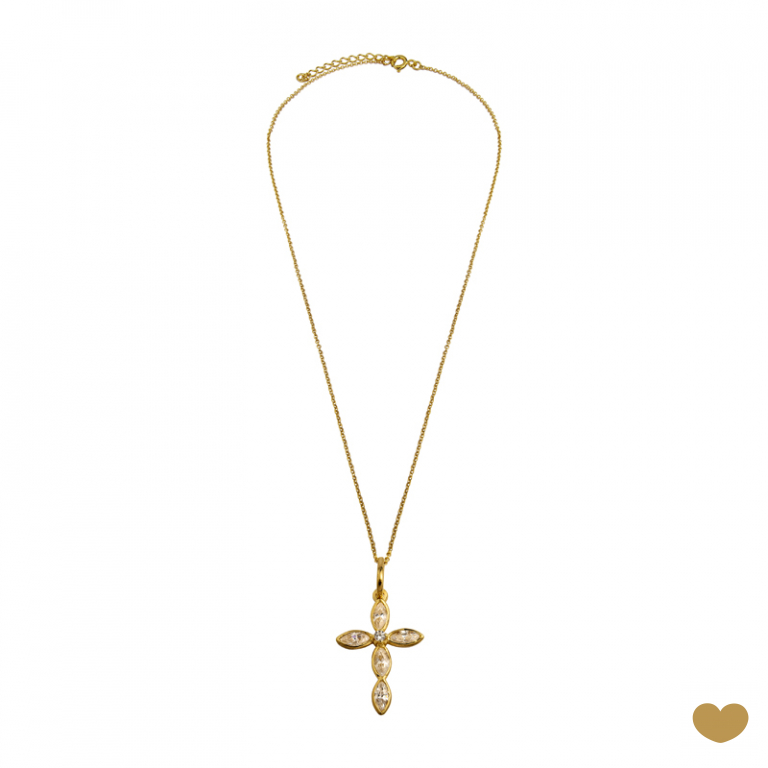 Colar Passion Gold 19.2k - Cruz 2