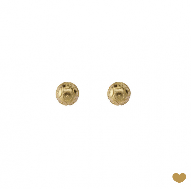 Brincos Passion Gold 19.2k - 8 mm