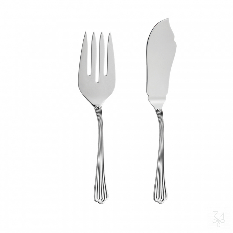 Two Pieces Serving Fish Set - Mod. Meridiani