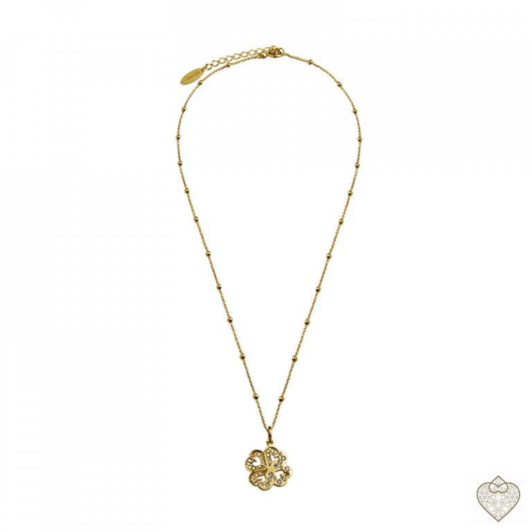Filigree Necklace Saudade - Clover 2