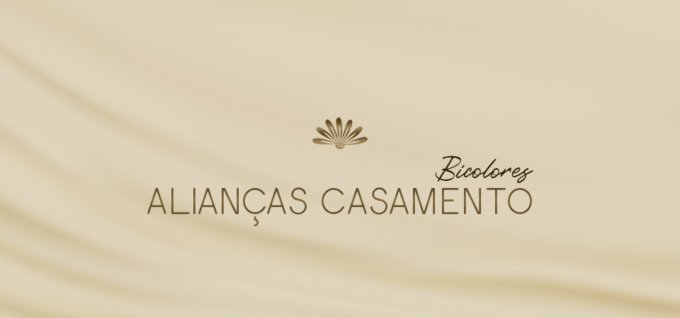 Alianças de Casamento Ouro Branco e Amarelo