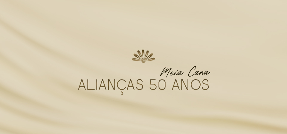 Alianças 50 Anos Tradicionais