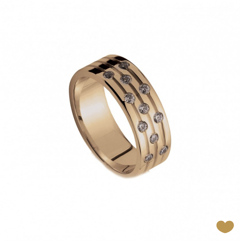 Aliança Passion Gold 9k - 6.4 mm
