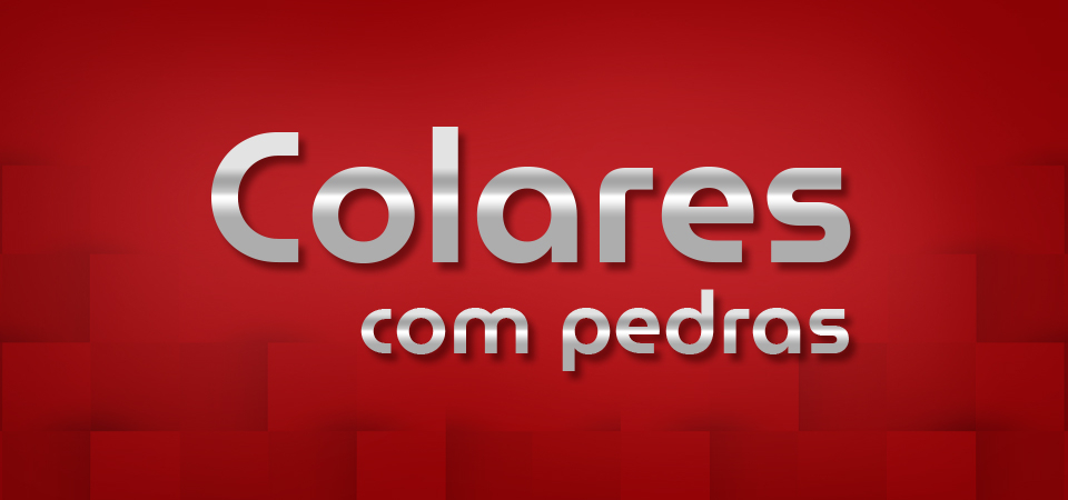 Colares com pedras
