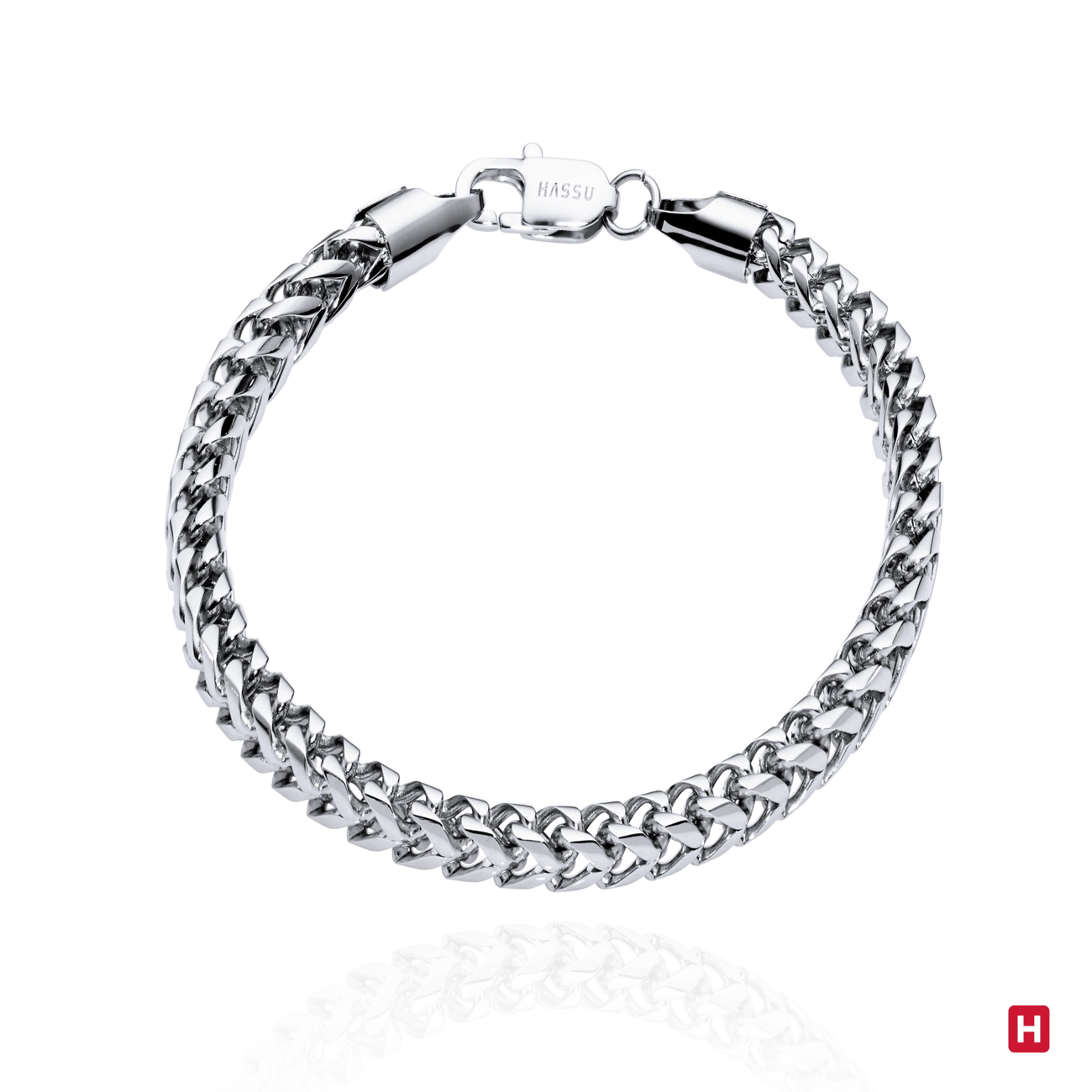 Pulseira Hassu Square - Pulseira aço - Pulseiras homem 2