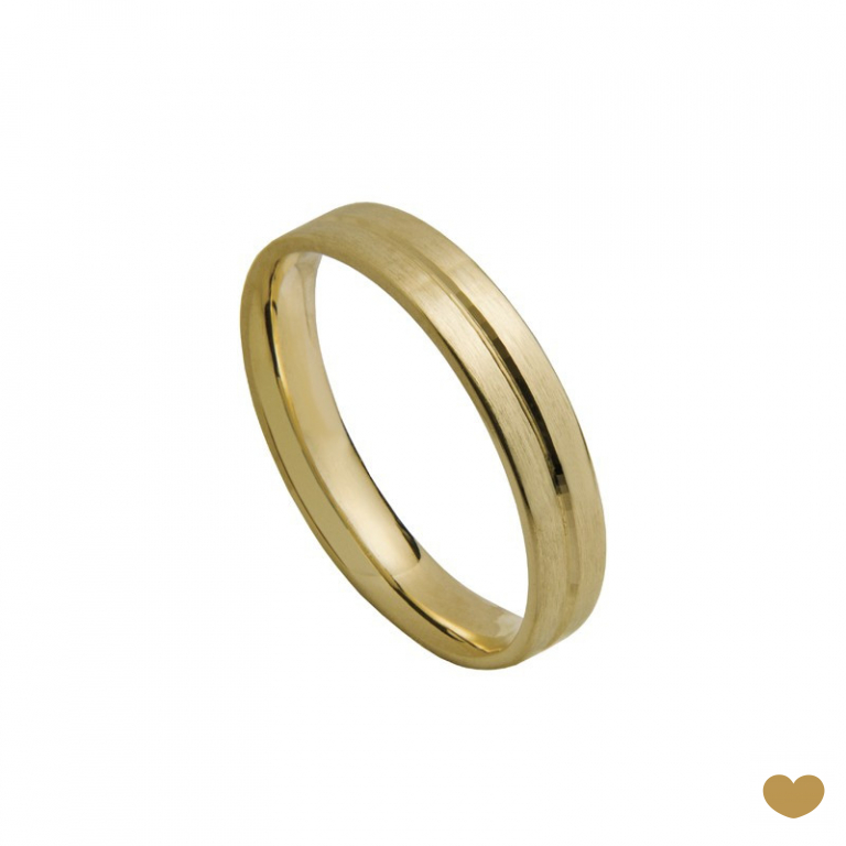 Aliança Passion Gold 9k - 3.5 mm