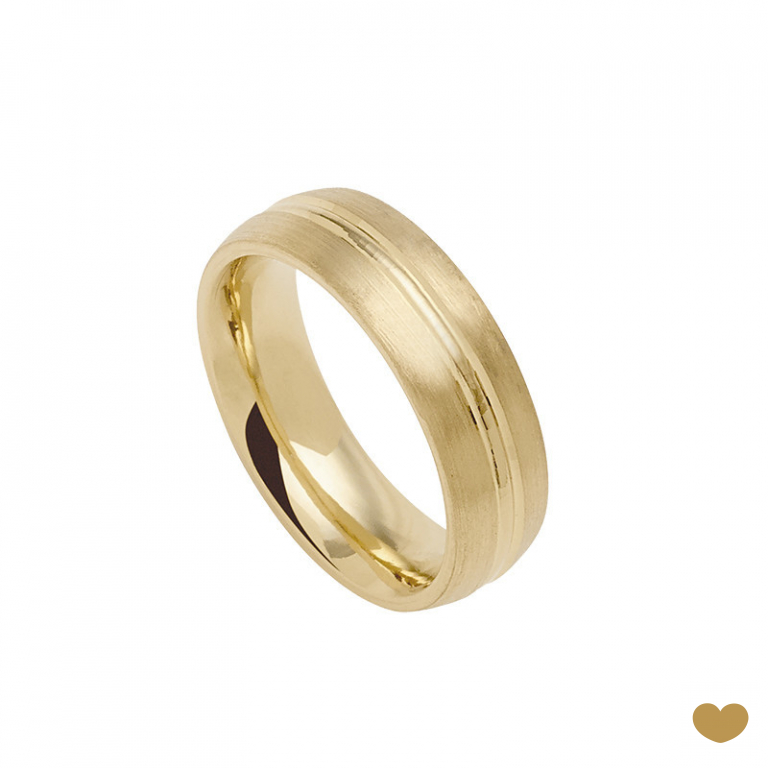 Aliança Passion Gold 19.2k - 6 mm