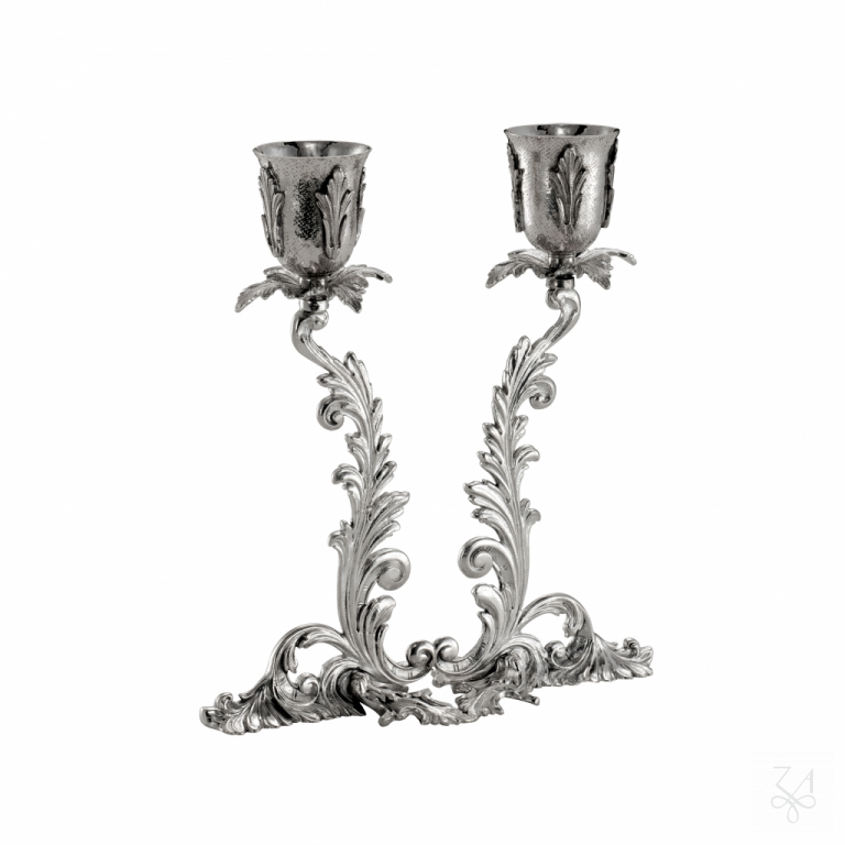 Candlestick 2 Lights - Mod. Acanthus