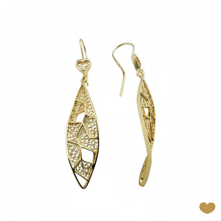 Brincos Filigrana Passion Gold 19k