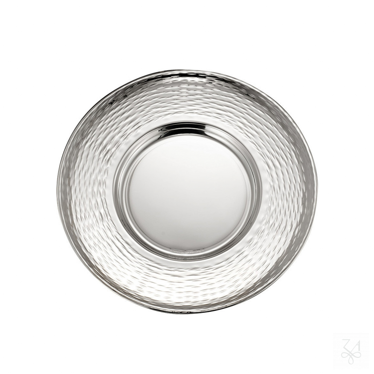 Kiddush Plate Hammered -  D.18cm