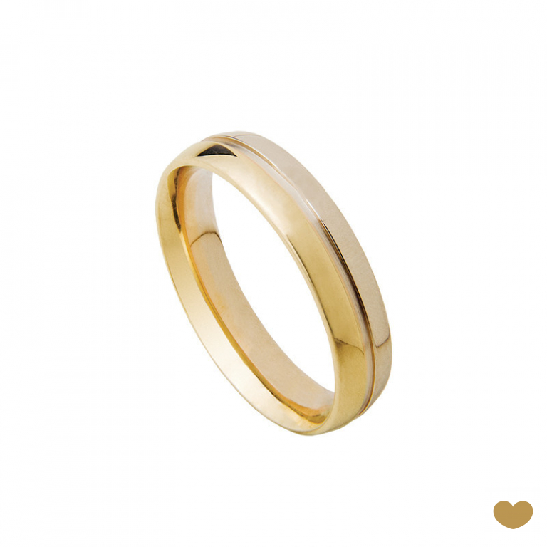 Aliança Passion Gold 9k - 4.5 mm