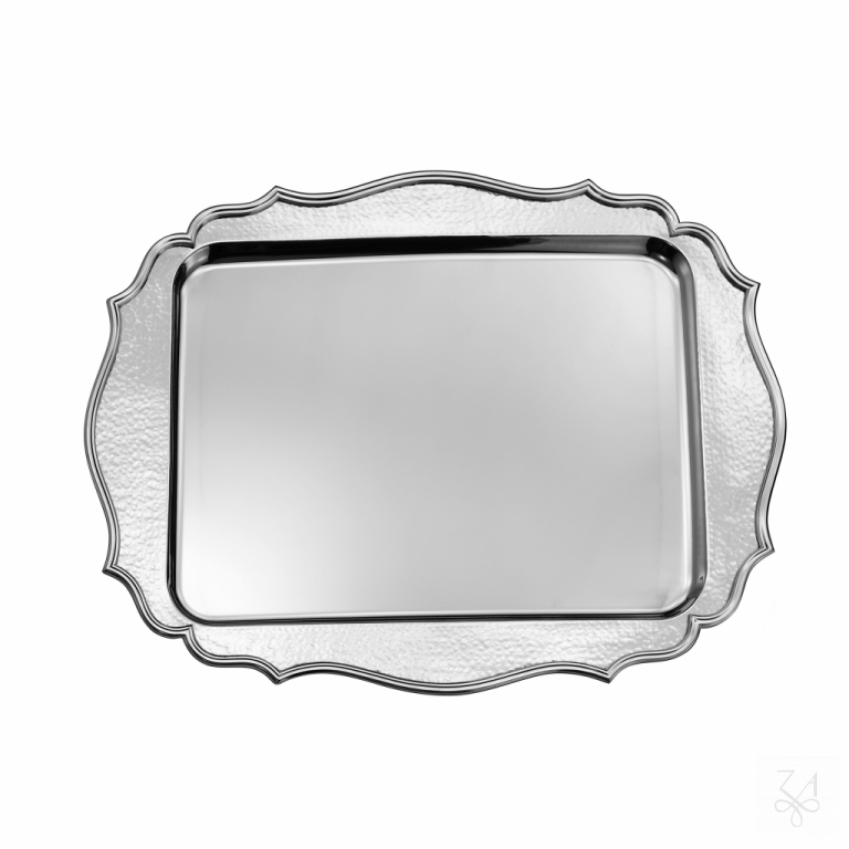 Rectangular Tray - Hammered Border -  51X38