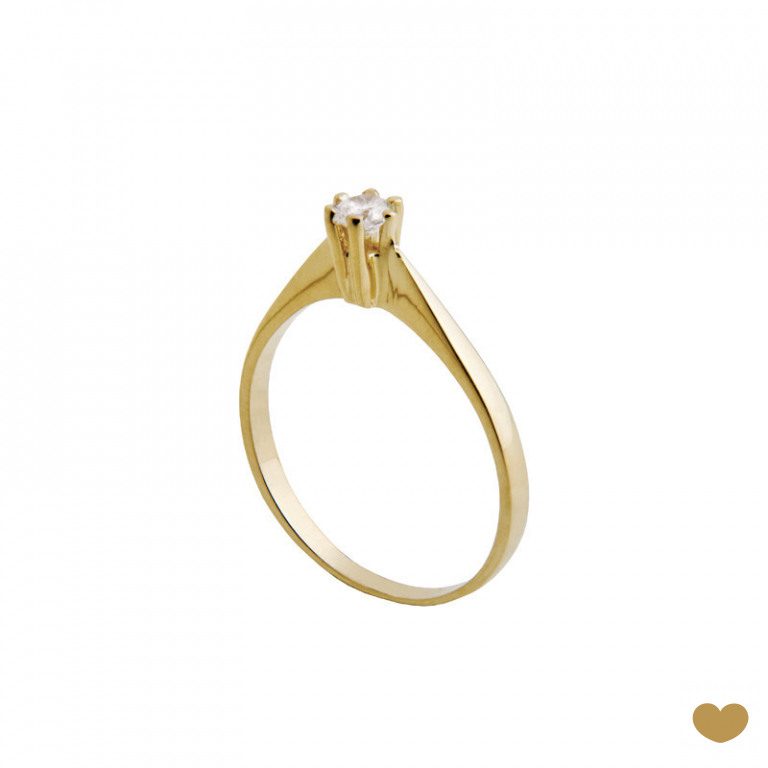 Anel Solitário Passion Gold 19.2k