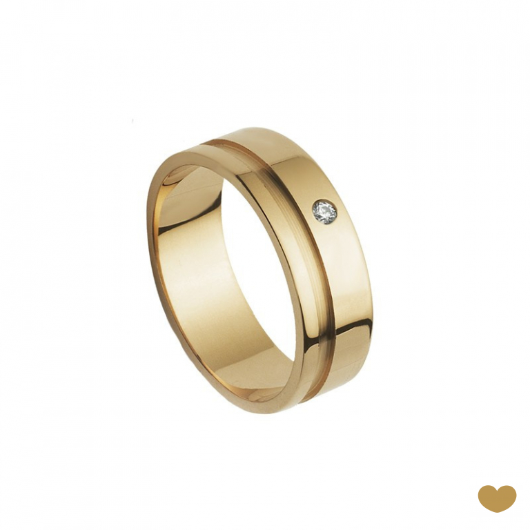 Aliança Passion Gold 19.2k - 7 mm