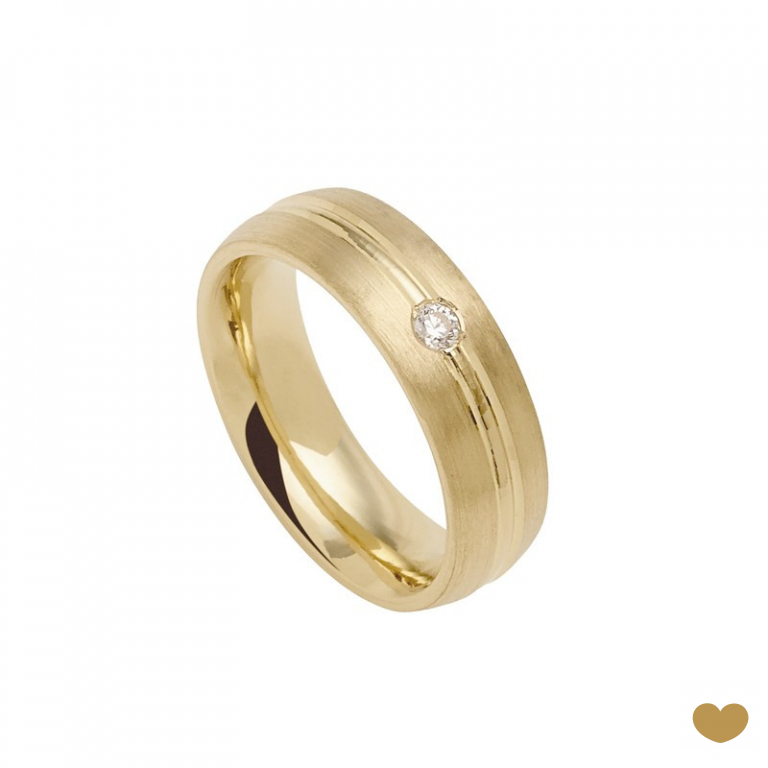 Aliança Passion Gold 9k - 6 mm
