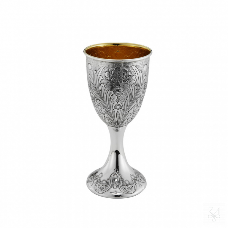 Kiddush Cup w/ Pedestal - Mod. Poppy