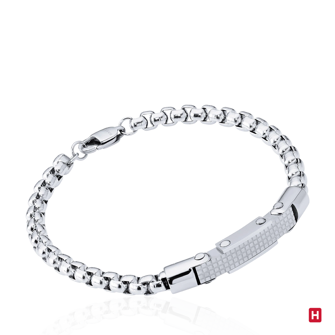 Pulseira Hassu Chain - Pulseira chapa - Pulseira aço 2