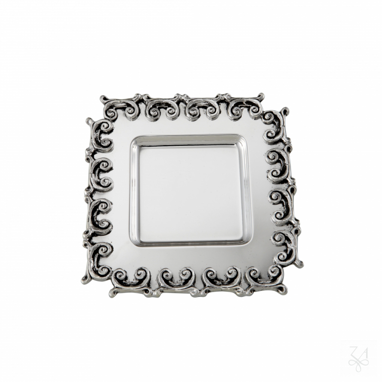 Kiddush Plate Square - Mod. Wave