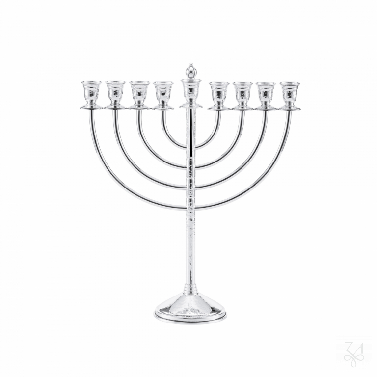 Menorah Small -Mod. Decor, Hammered