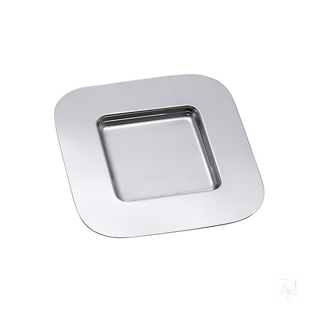 Square Plate - Mod. Round Corner, D-14,5cm