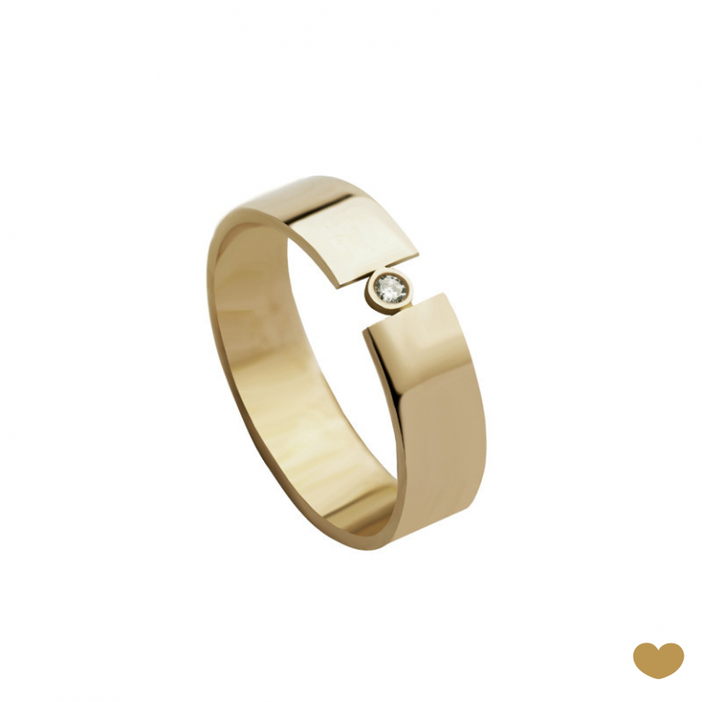 Aliança Passion Gold 9k - 5.1 mm