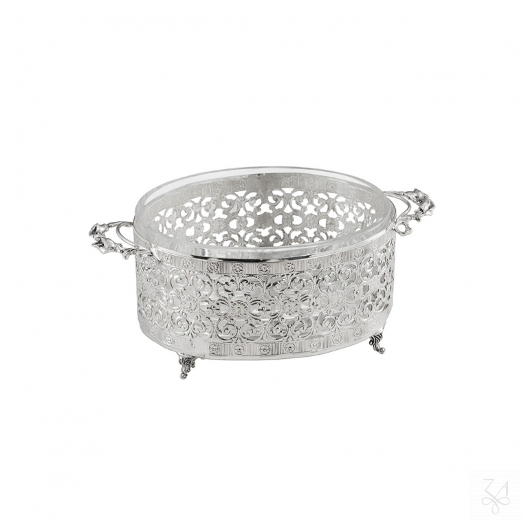 Oval Salt Holder with Handles