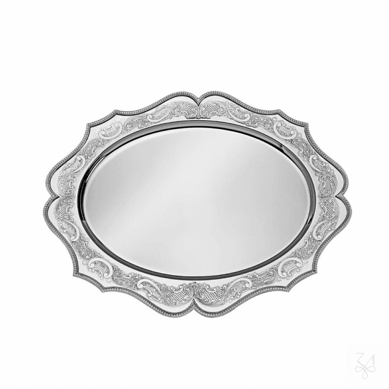 Oval Scalloped Tray - Mod. Renascence