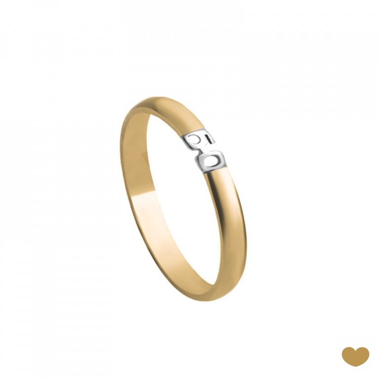 Aliança 50 Anos Passion Gold 19.2k